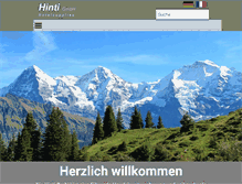 Tablet Screenshot of hintigmbh.ch